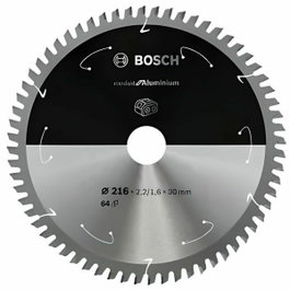 Bosch Lame de scie circulaire au carbure 216 x 30 x 2,2 mm (64 dents) - Aluminium