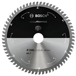Bosch - Lame de scie circulaire au carbure 216 x 30 x 2.2 mm, 64 dents, pour aluminium, métaux non ferreux, plastiques, époxy et bois