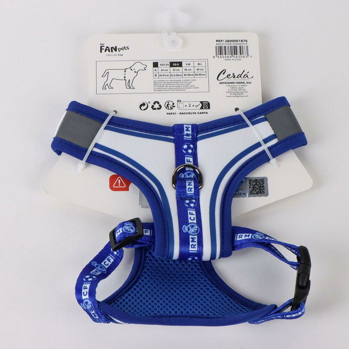 Harnais pour Chien Real Madrid C.F. Bleu