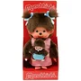 Bandai Peluche Monchhichi Maman & Bébé - 20 cm - Idéal pour collectionneurs et fans