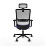 Piqueras Y Crespo Chaise de bureau Haches, Lila et Blanc