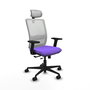 Piqueras Y Crespo Chaise de bureau Haches, Lila et Blanc