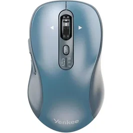 Yenkee Souris sans fil rechargeable YMS 2010BE avec Gyro, 6 boutons, DPI 1000-3200, Bluetooth 5.1 et USB 2,4 GHz, autonomie 450h