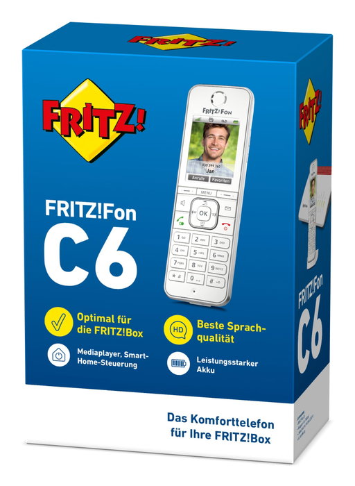AVM Fritz!Fon C6 IP-Telephone sans fil blanc AVM Fritz!Fon C6 IP-Telephone sans fil blanc
