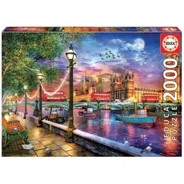 Educa Puzzle 2000 Pièces - Londres au Coucher du Soleil - 96 x 68 cm