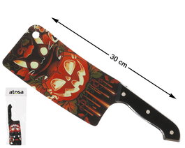Atosa Couteau décoratif 30 cm avec citrouille rouge