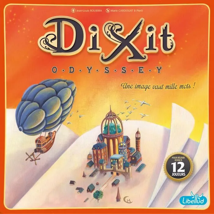 Libellud Dixit Odyssey - Jeu de société en français, à partir de 8 ans, pour 3 à 6 joueurs (jusqu'à 12), durée 30 minutes, 84 cartes