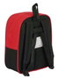 Safta - Mochila guarderia adapt.carro sevilla fc - Sac à dos adapté poussette enfant 22x27x10 cm - Polyester 600D - Rouge et noir
