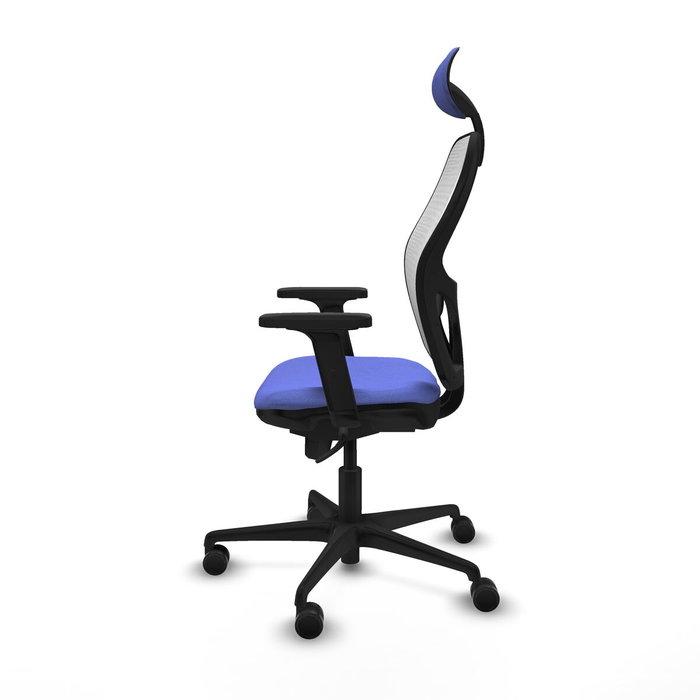 Piqueras y Crespo Chaise de Bureau avec Appui-tête 2D036N1 Bleu clair