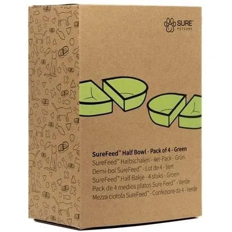 Sureflap Lot de 2 demi-bols SureFeed - Vert