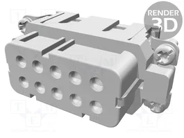 HARTING Han 10A-BU-C Insert de Contact Femelle Han® A