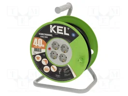 KEL Rallonge réseau H05VV-F 40m 4 prises