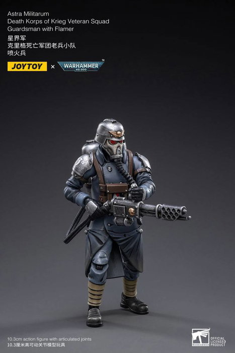 Joy Toy (CN) Warhammer 40k Death Korps of Krieg Veteran Squad Guardsman avec Flamer Joy Toy (CN) Warhammer 40k Death Korps of Krieg Veteran Squad Guardsman avec Flamer
