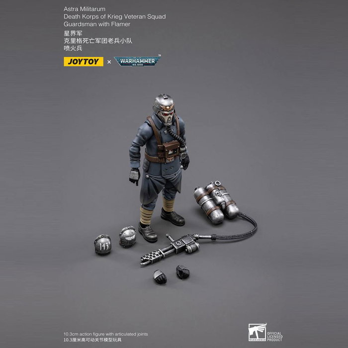 Joy Toy (CN) Warhammer 40k Death Korps of Krieg Veteran Squad Guardsman avec Flamer Joy Toy (CN) Warhammer 40k Death Korps of Krieg Veteran Squad Guardsman avec Flamer
