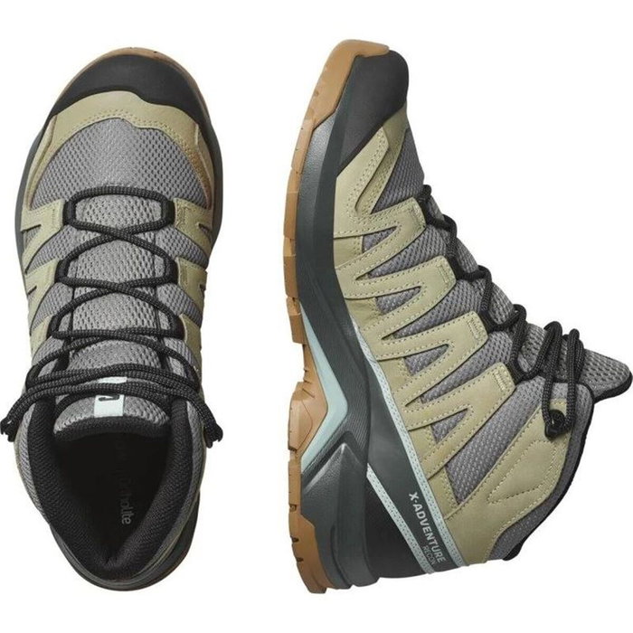 Chaussures de marche pour homme Salomon X-Adventure Recon Mid Olive Gris foncé XL