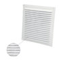 WOLFPACK LINEA PROFESIONAL Grille de ventilation en aluminium blanc avec moustiquera 200 x 200 mm