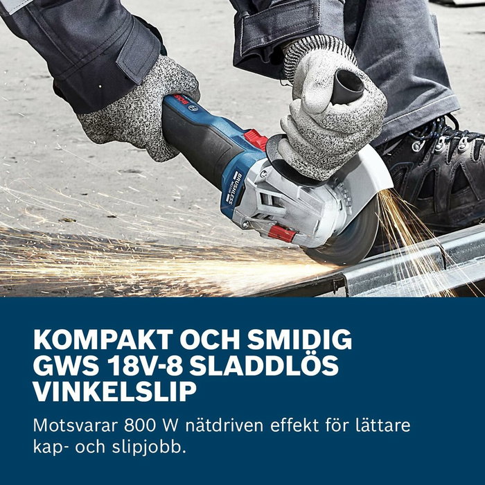 Bosch GWS 18V-8 Meuleuse d'angle sans fil 125 mm Bosch GWS 18V-8 Meuleuse d'angle sans fil 125 mm