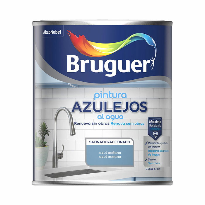Peinture Bruguer Azul Océano 750 ml Tuile et carrelage Peinture Bruguer Azul Océano 750 ml Tuile et carrelage