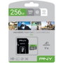 PNY Elite 256 Go MicroSDXC Classe 10 UHS-I U1 V10 Carte Mémoire Micro Secure Digital
