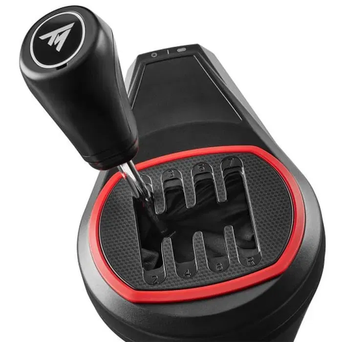 Thrustmaster Levier de vitesses TH8S TS-8H SHIFTER - Noir et Rouge - pour simulateur de conduite