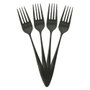 Home Deco Factory Set de couverts 16 pièces noir en acier inoxydable
