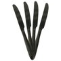 Home Deco Factory Set de couverts 16 pièces noir en acier inoxydable