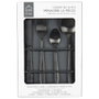 Home Deco Factory Set de couverts 16 pièces noir en acier inoxydable