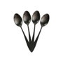 Home Deco Factory Set de couverts 16 pièces noir en acier inoxydable