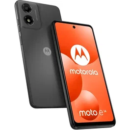 Motorola Moto E14 - Smartphone - Écran 6,6" 90 Hz - 64 Go - RAM 2 Go - Batterie 5000 mAh - Android 14 - Gris anthracite