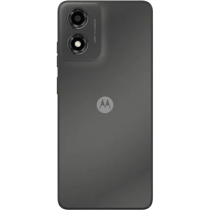 Motorola Moto E14 - Smartphone - Écran 6,6" 90 Hz - 64 Go - RAM 2 Go - Batterie 5000 mAh - Android 14 - Gris anthracite