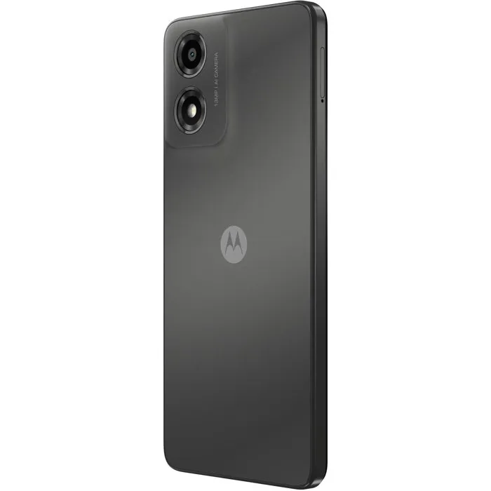 Motorola Moto E14 - Smartphone - Écran 6,6" 90 Hz - 64 Go - RAM 2 Go - Batterie 5000 mAh - Android 14 - Gris anthracite
