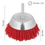 WOLFPACK LINEA PROFESIONAL Brosse en nylon coupelle Ø 75 mm tige 1/4 de pouce