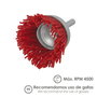 WOLFPACK LINEA PROFESIONAL Brosse en nylon coupelle Ø 75 mm tige 1/4 de pouce
