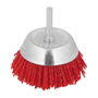 WOLFPACK LINEA PROFESIONAL Brosse en nylon coupelle Ø 75 mm tige 1/4 de pouce