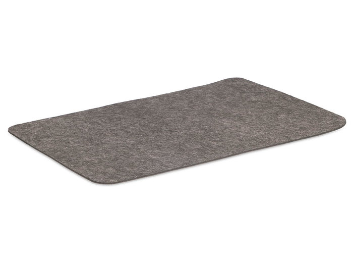 Kinvara Set de 4 Sets de Table Rectangulaire Assortis Gris Clair et Foncé 33x48 cm (Set de 12)