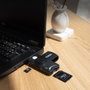 TooQ Lecteur de cartes intelligentes USB-A pour DNI électronique 4.0, ISO7816, SIM/SD/TF, Noir