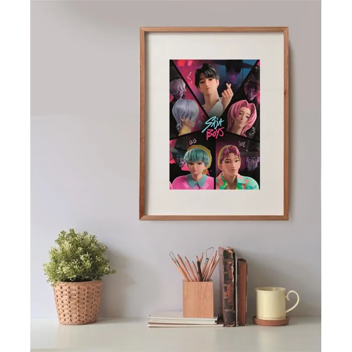 Clementoni Puzzle 500 Pièces K-Pop Demon Hunters - Dimensions 49 x 36 cm avec Poster - Jeu d'assemblage pour adultes