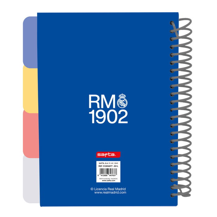 SAFTA Cuaderno A5 Real Madrid 26/27