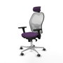 Piqueras y Crespo 3D086G2 Chaise de Bureau avec Appui-tête Violet