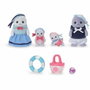 Sylvanian Families Famille Phoque - 4 Personnages et Accessoires de Plage