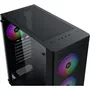 Xigmatek HERO II Air 3F Boîtier PC Moyen Tour Noir - ATX/Micro ATX/Mini-ITX - 3 Ventilateurs FRGB 120mm - Façade Mesh - Ports USB 3.0 & 2.0 - Sans Alimentation