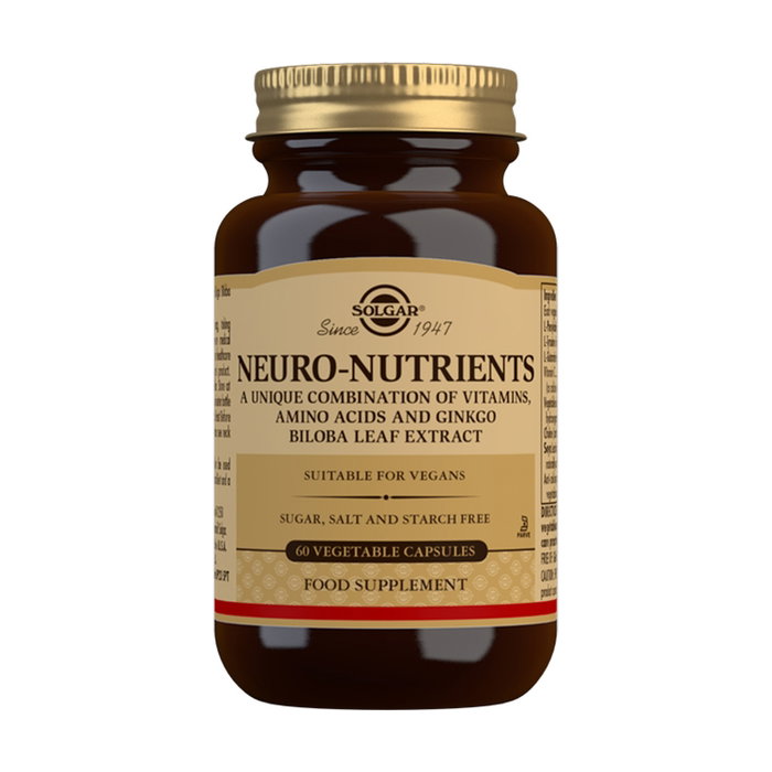 Solgar Neuro Nutrients 60 capsules végétales Solgar Neuro Nutrients 60 capsules végétales