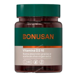 BONUSAN Vitamine D3 15 mcg, 90 perles