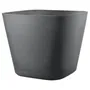 Deroma Pot de fleurs carré Origin 12 L - 28 x 23.5 cm - Gris - Recyclé, Résistant au Gel et aux UV