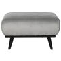 Banquette DKD Home Decor Noir Gris 70 x 50 x 42 cm