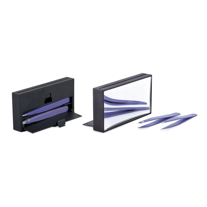 Bifull Kit d'épilation avec miroir 10x et 2 pinces Bifull Kit d'épilation avec miroir 10x et 2 pinces