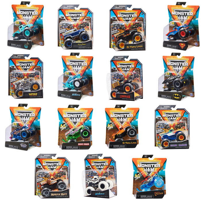Monster Jam - Surtido de véhicules die-cast à l'échelle 1:64 - Jouet de collection en métal - Spin Master - Réf. 6044941 Monster Jam - Surtido de véhicules die-cast à l'échelle 1:64 - Jouet de collection en métal - Spin Master - Réf. 6044941