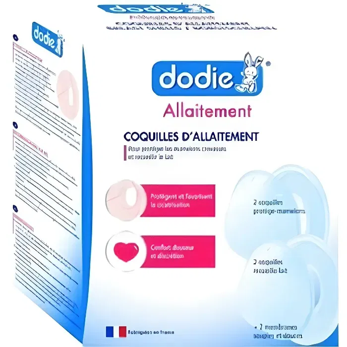 Dodie Coquilles d'Allaitement - Lot de 4 unités - Protection contre les crevasses et frottements avec membrane en silicone Dodie Coquilles d'Allaitement - Lot de 4 unités - Protection contre les crevasses et frottements avec membrane en silicone