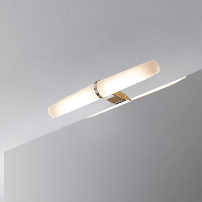 Emuca Spot LED Gemini Chromé pour miroir de salle de bain