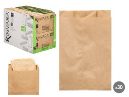 KINVARA Sac en papier pour sandwich Kraft 14x21 cm (30 unités)